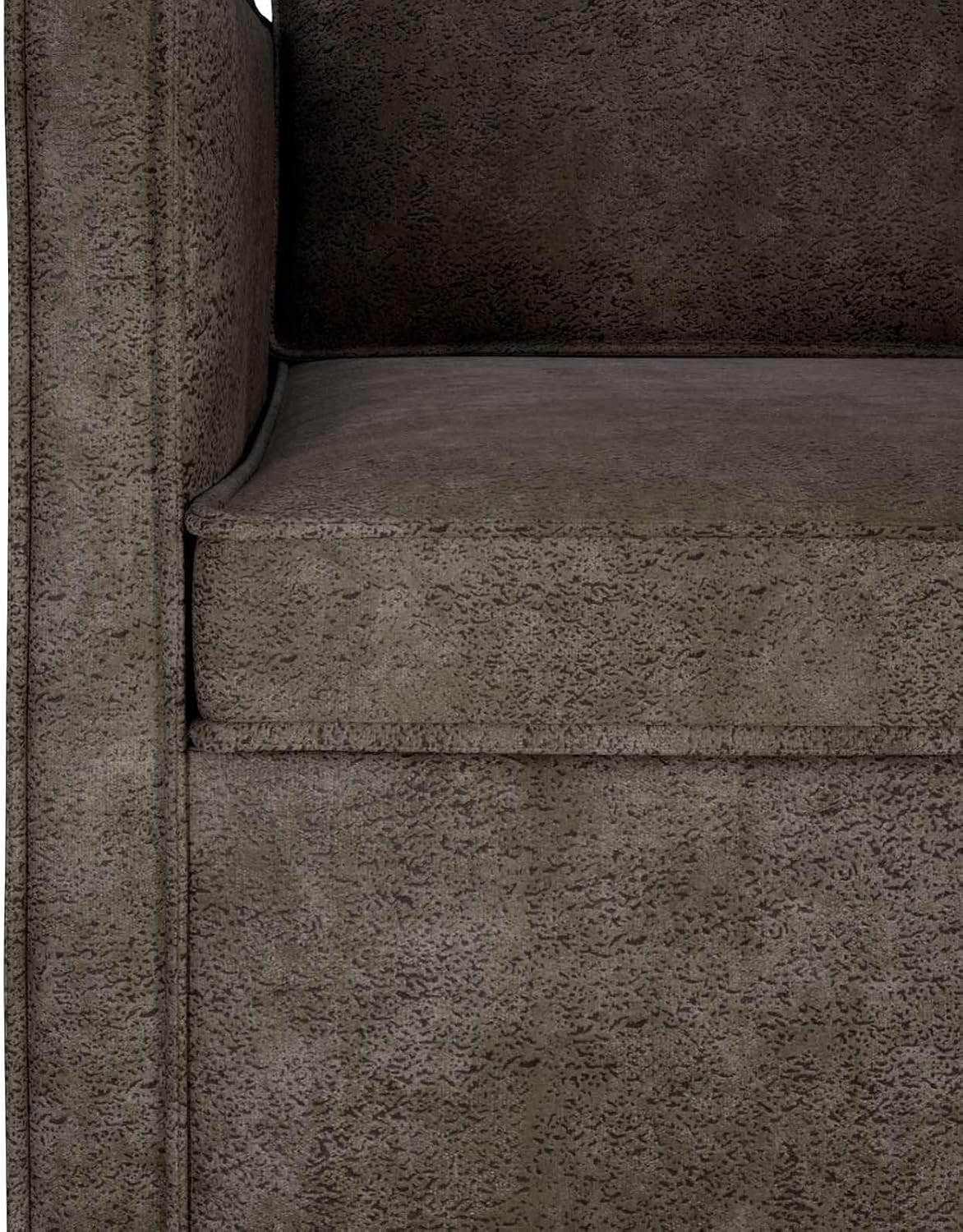 Homgoday Elevate your space with this Dark Grey Single Sofa. Crafted from soft faux suede, it measures 70x81x82 cm, offering stylish comfort and a modern touch to any room.