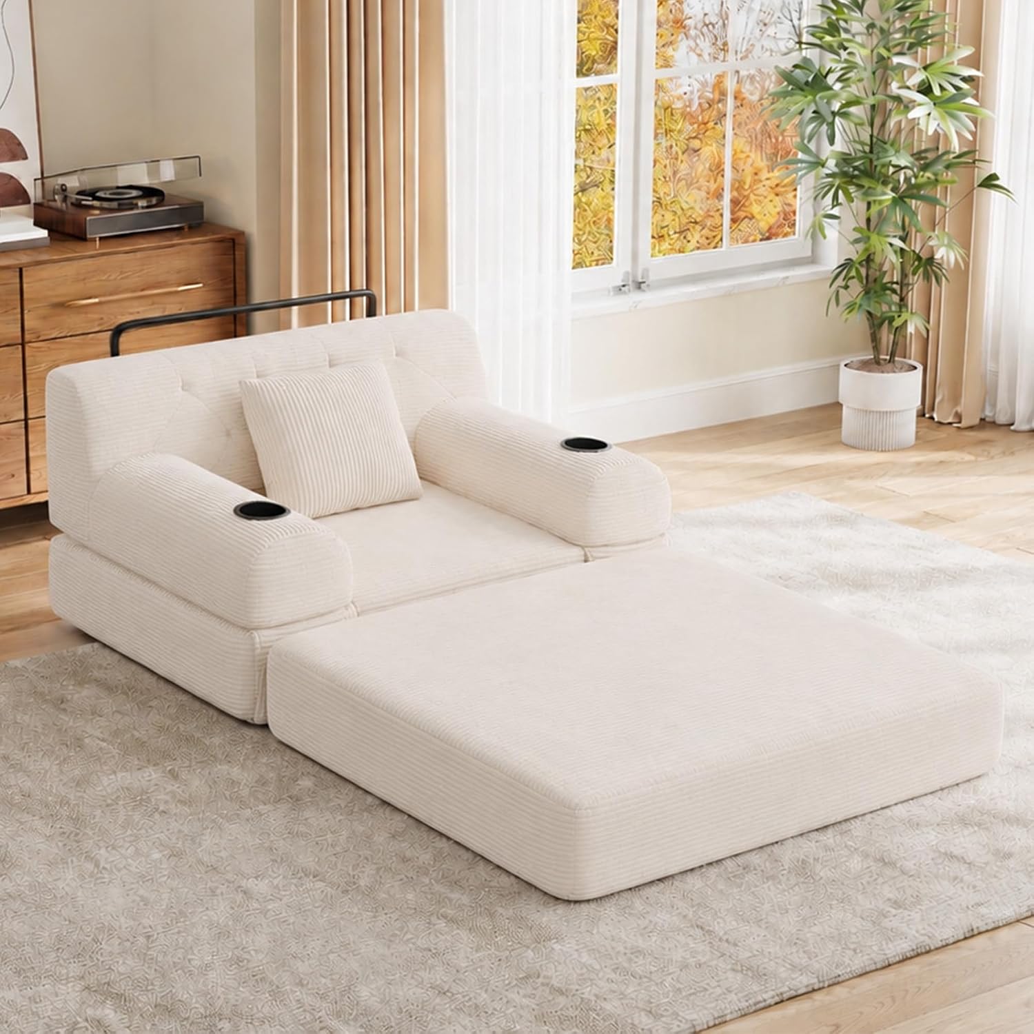 Single Sofa Bed, Reading Chair & Chaise Lounge for Small Living Rooms