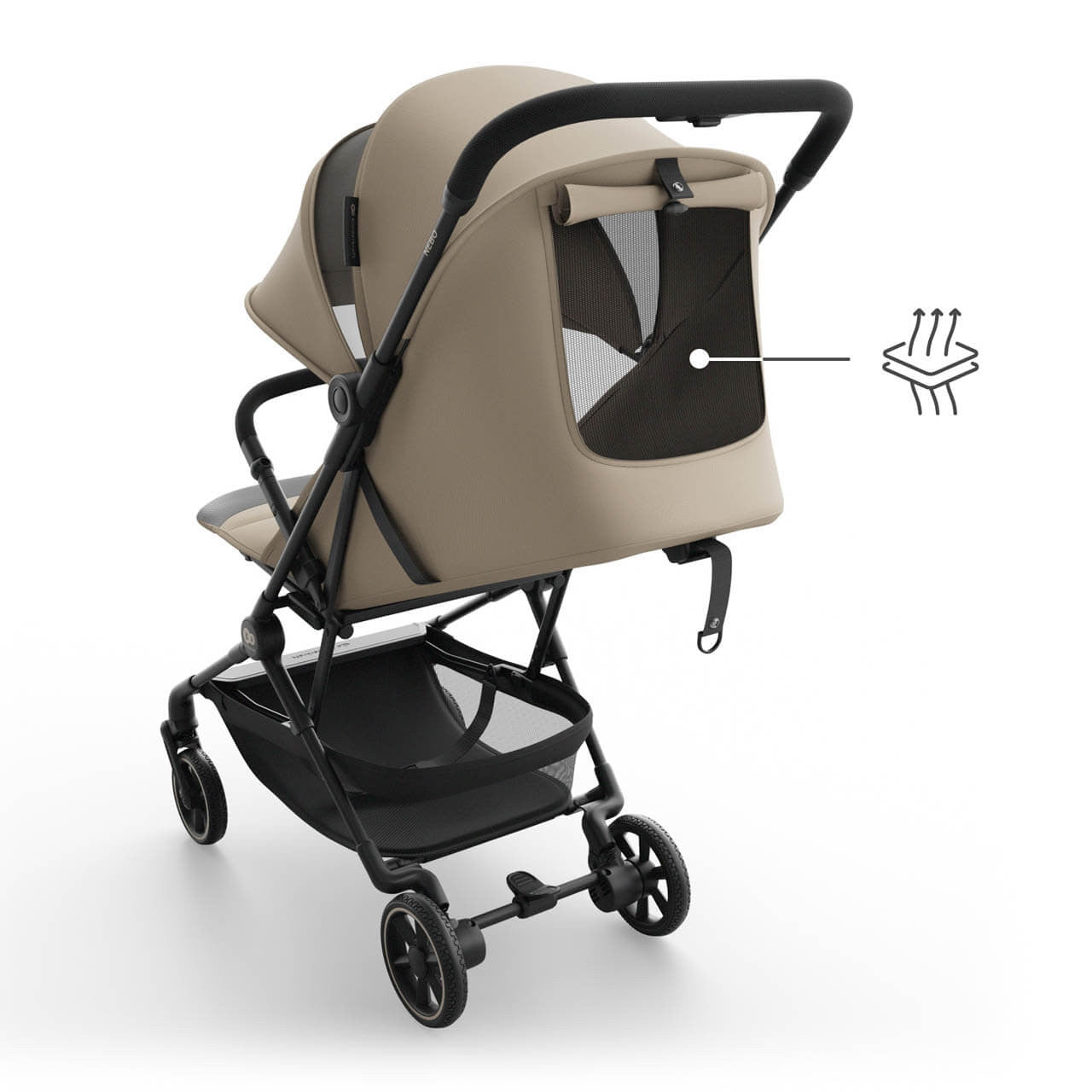 Kinderkraft Nebo Compact Stroller – Soft Beige by KinderKraft